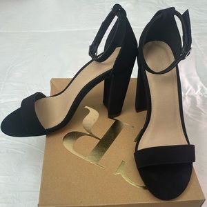 Black Block Heels